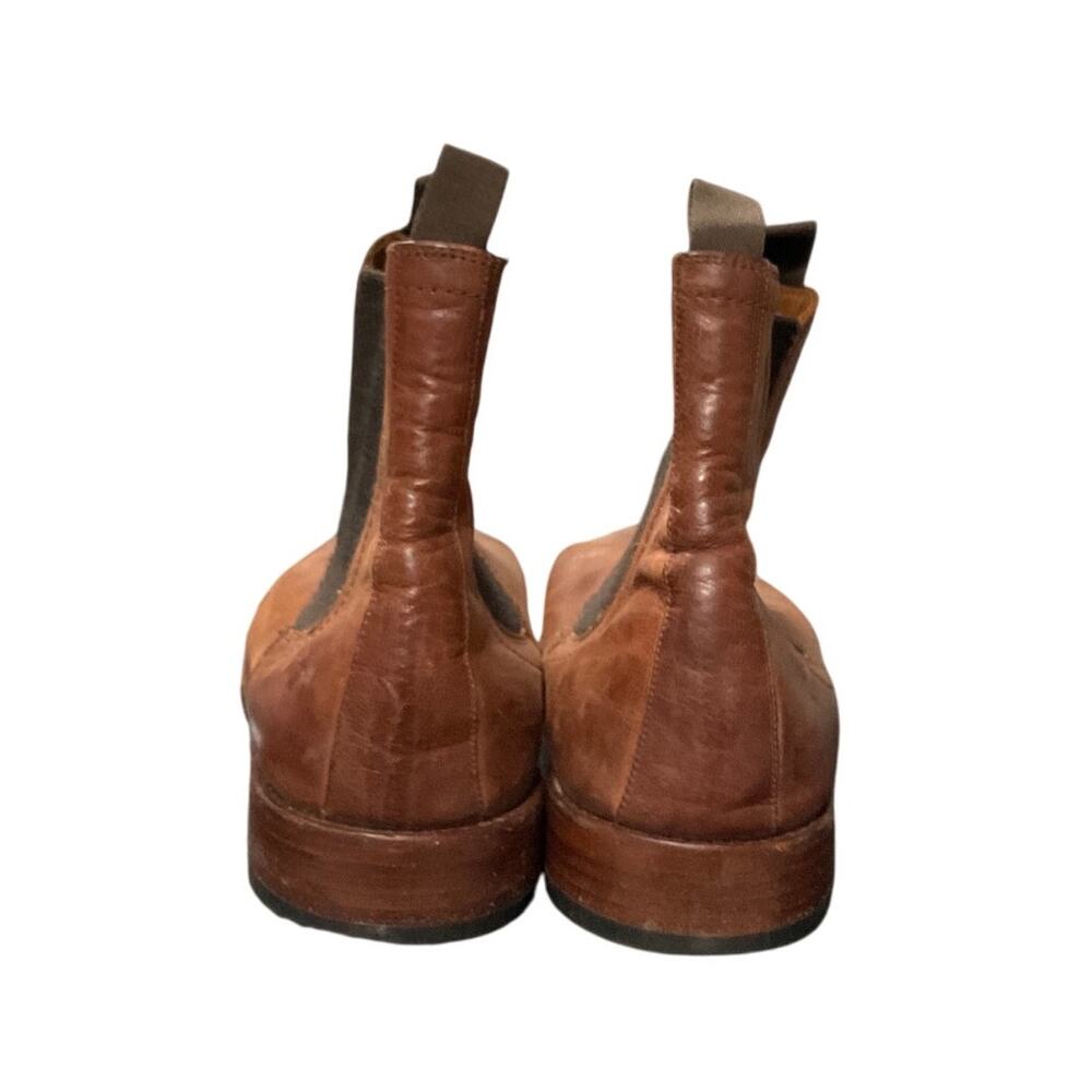 FRYE Leather Chelsea Boots Brown Pull-On Ankle Boot Men’s Size 10 - Picture 4 of 6